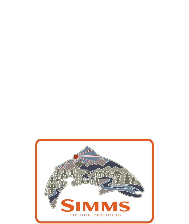 SIMMS TROUTSCAPE STICKER